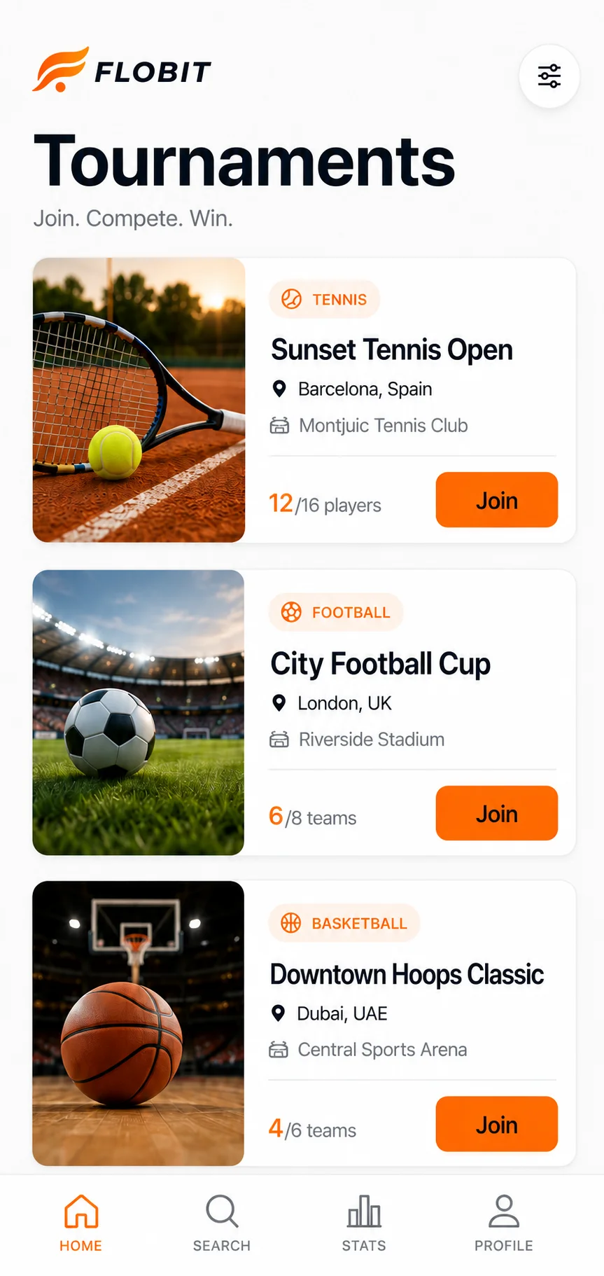 Find Tournaments